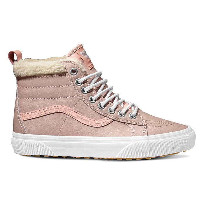 Van Women's Sk8Hi MTE Metallic Soft Pink Shoes Sun & Ski Sports