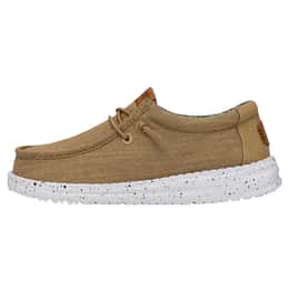 Hey Dude Boys' Wally Youth Washed Canvas Casual Shoes