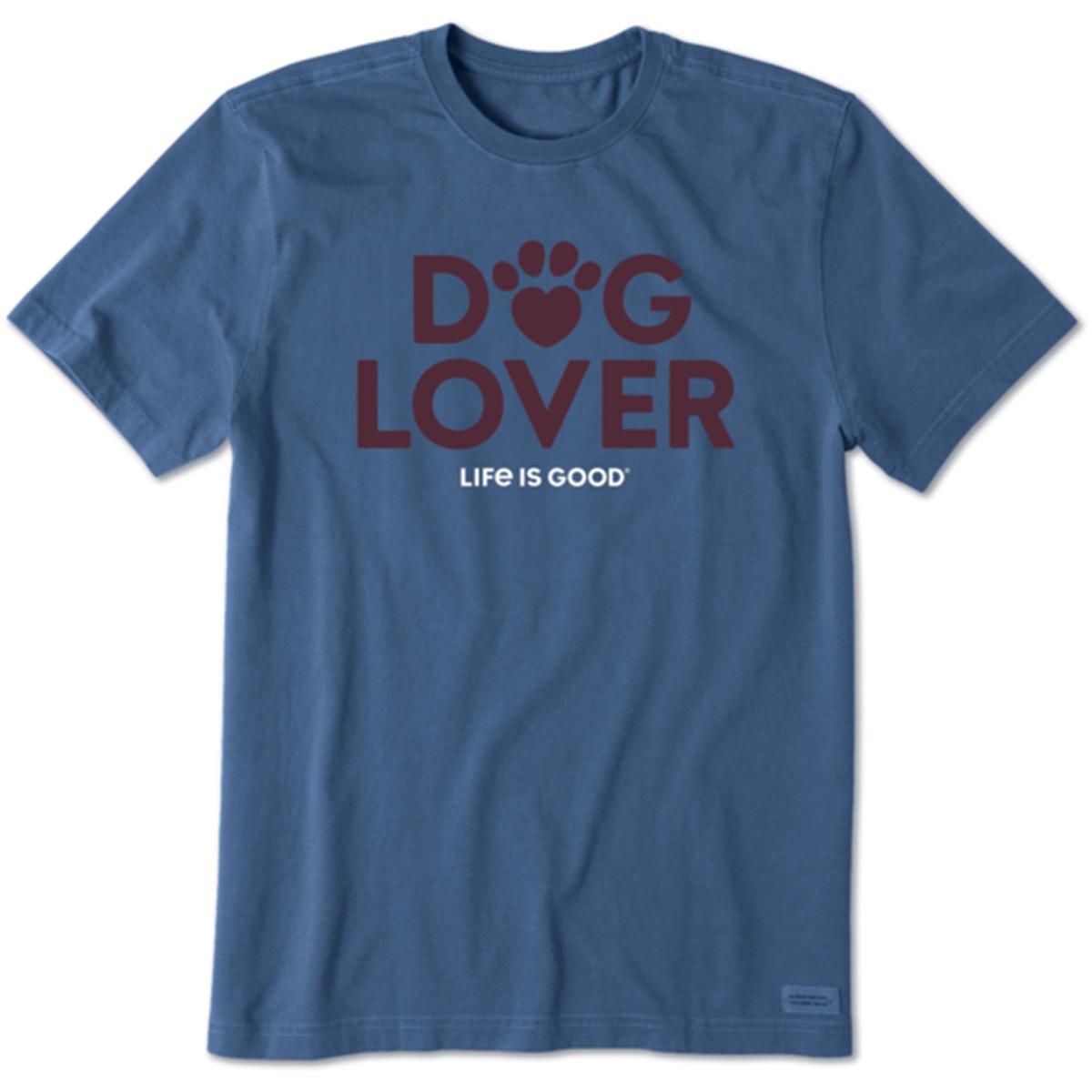 Life Is Good Men's Dog Lover CrusherLITE T Shirt Sun & Ski Sports