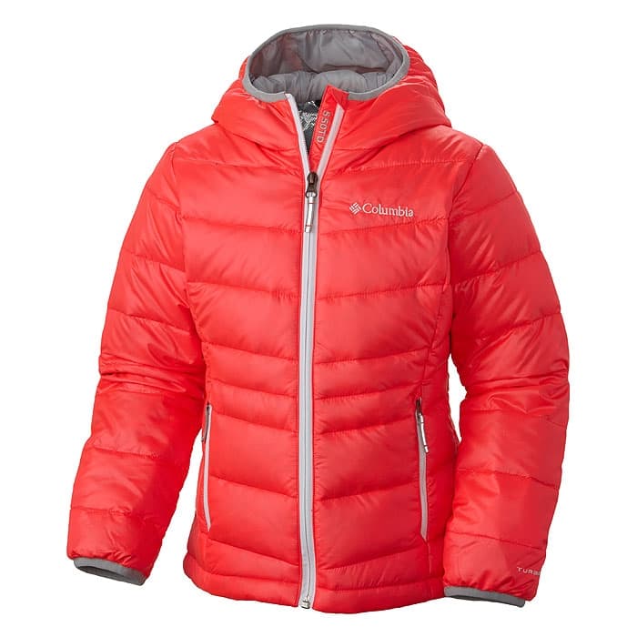 Columbia Girl's Gold 550 Turbodown Hooded Down Jacket Sun & Ski Sports