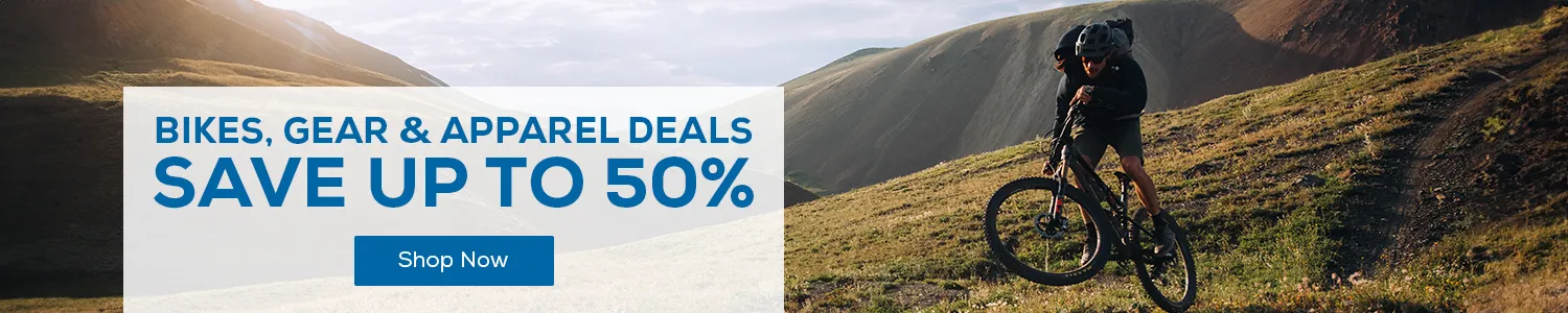 Save up to 50% on Bikes, Gear, and Apparel deals