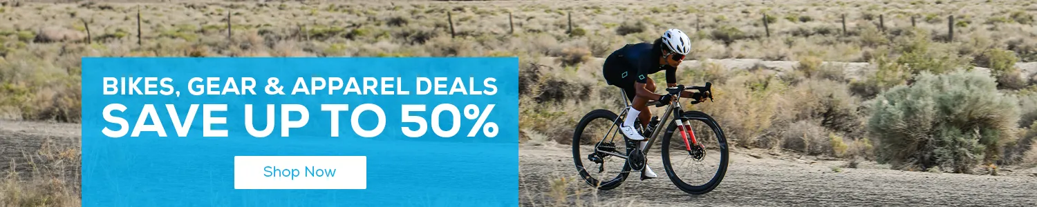 Save up to 50% on Bikes, Gear, and Apparel deals