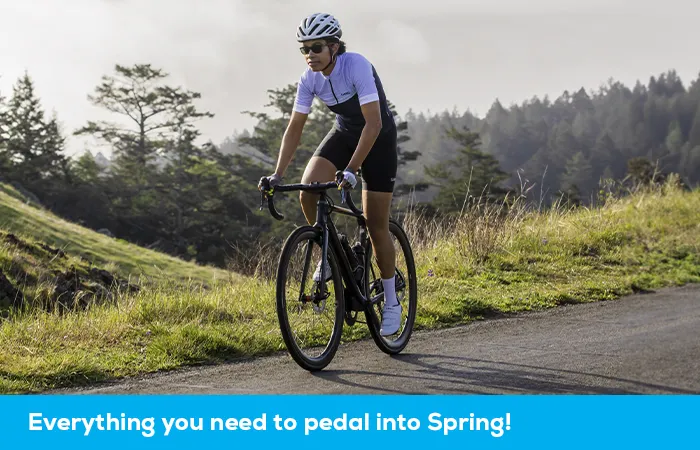 Everything you need to pedal onto a healthier lifestyle this spring from bikes, clothing, protective gear, and bike parts from brands like Cannondale, Rocky Mountain, Pearl iZUMi and many more!