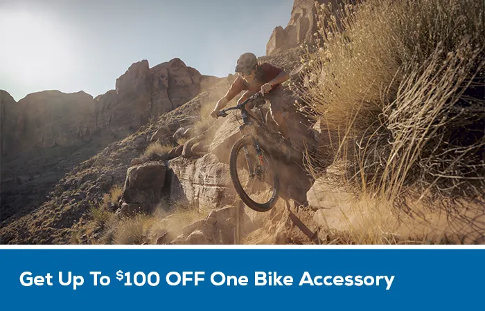 Get up to $100 off one bike accessory