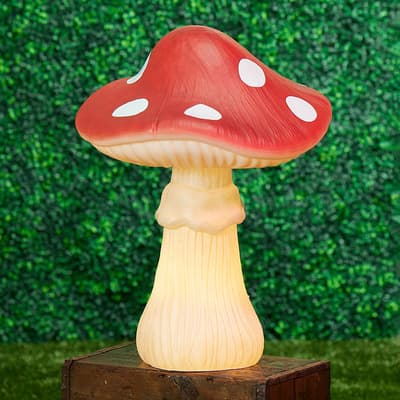 Red Mushroom with Dots Blow Mold