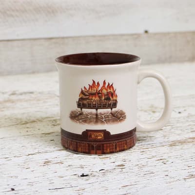 Cracker Barrel Fireplace Mug