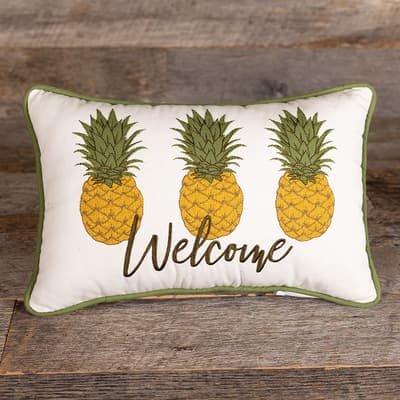 Pineapples Welcome Pillow