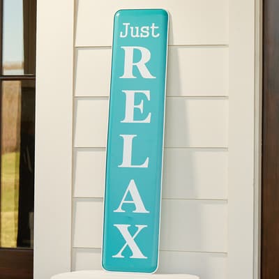 Relax Metal Wall Hanging