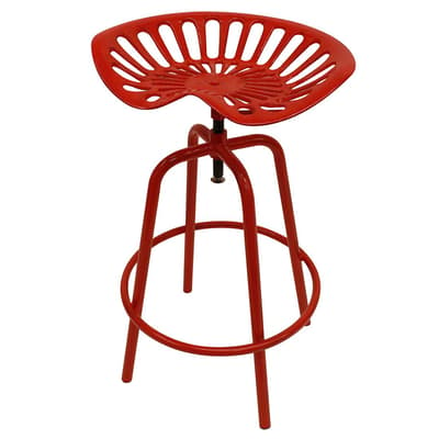 Tractor Seat Stool - Red
