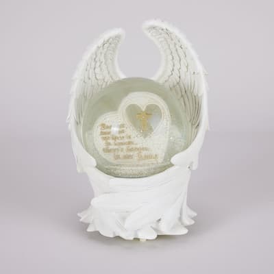 Angel Wings Glitter Globe