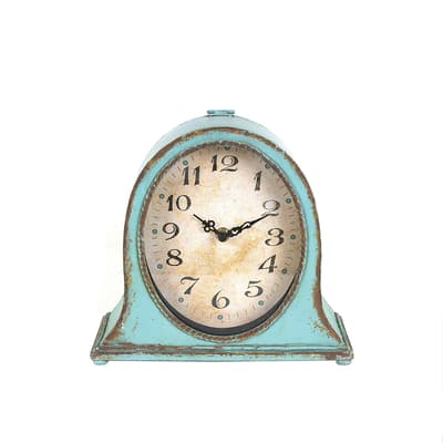 Blue Mantel Clock