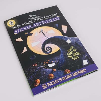 Nightmare Before Christmas Sticker Art Puzzle Book