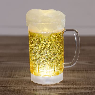Beer Mug Glitter Globe