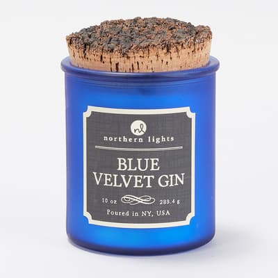 10 Oz. Northern Lights &reg; Blue Velvet Gin Candle