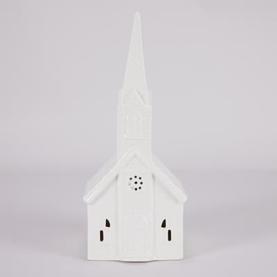 Porcelain Church Accent Light