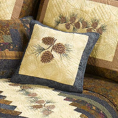 Raising Pine Cone Decorative Pillow by Donna Sharp