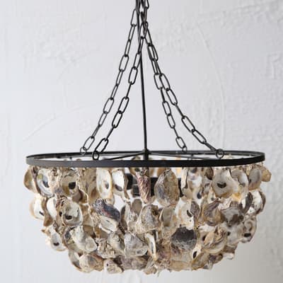 Round Oyster Shell Pendant Chandelier