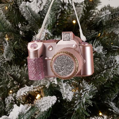 Pink Camera Ornament