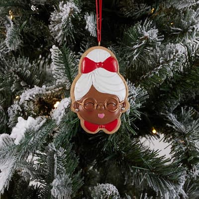 African American  Mrs. Claus Cookie Ornament