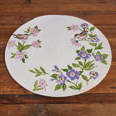 Summer Floral Braided Placemat