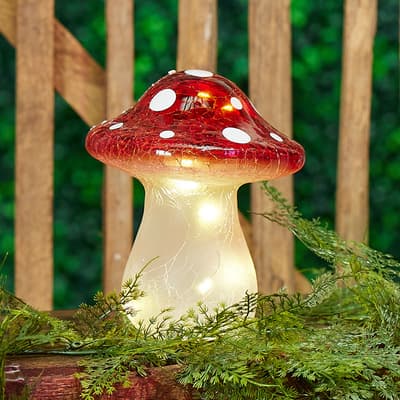 LED Red Mushroom - Large