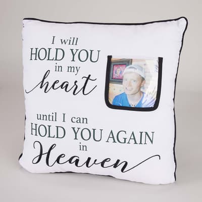 Heaven In Our Home Embroidered Pillow
