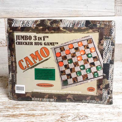 Jumbo Camo Checker Rug