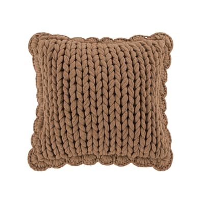 Donna Sharp Chunky Knitted Camel Dec Pillow