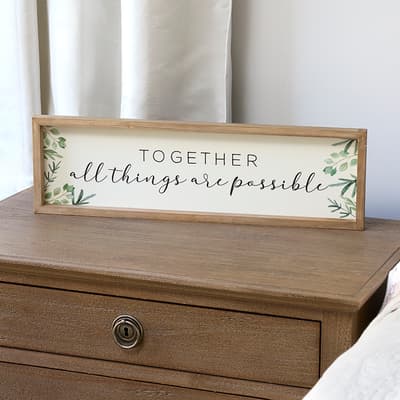 Together All Things Wall Decor