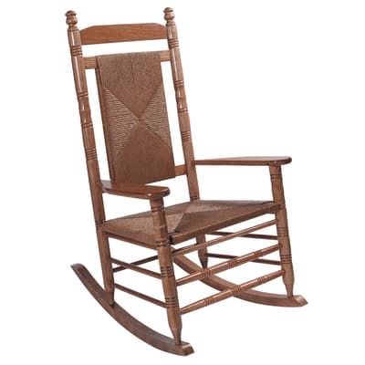Woven Seat Rocking Chair - Hardwood