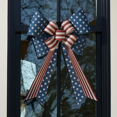 Stars and Stripes Burlap Bow