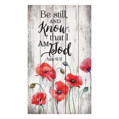 "Be Still, And Know That I Am God" Pine Pallet Wall Decor
