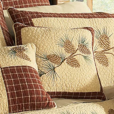 Pine Lodge Quilted Pillow by Donna Sharp - Branch
