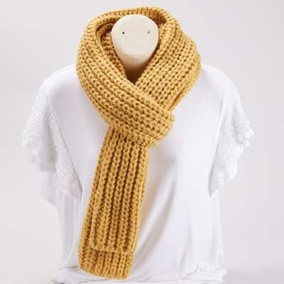 Golden Knit Scarf