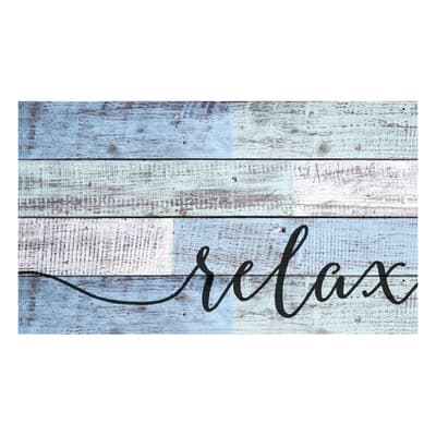 "Relax" Pine Pallet Wall Decor
