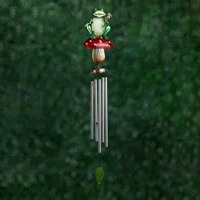 Solar Frog Wind Chime