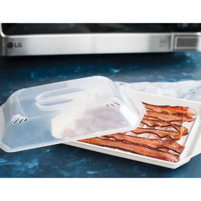 Compact Bacon Rack with Lid