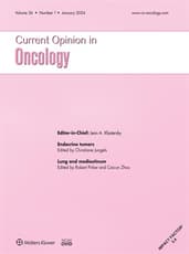 Current Opinion in Oncology Online