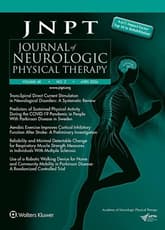 Journal of Neurologic Physical Therapy Online
