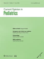 Current Opinion in Pediatrics Online