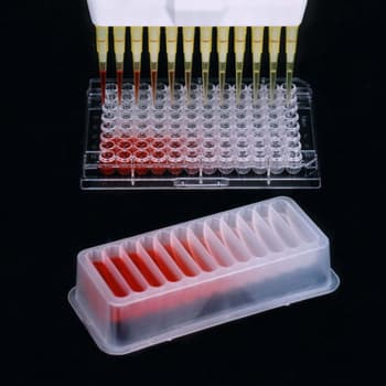 12-Well Round Bottom Reservoir, Sterile, with Sample Plate and Multichannel Pipette