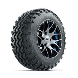 GTW Pursuit Blue 12 in Wheels with 22x11.00-12 Rogue All Terrain Tires – Full Set