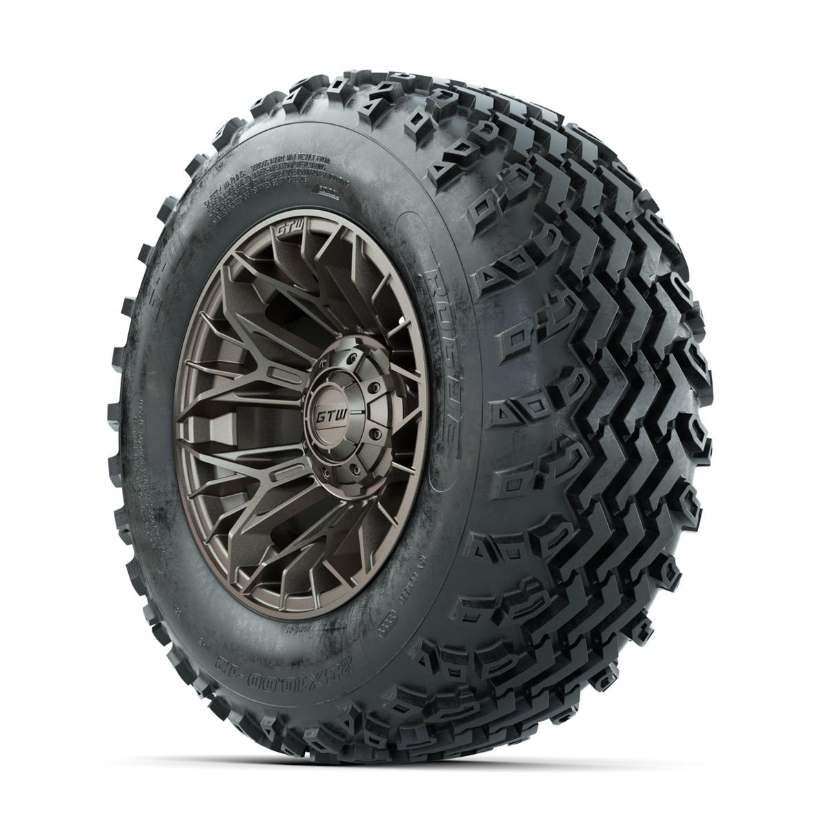 GTW Stellar Matte Bronze 12 in Wheels with 23x10.00-12 Rogue All Terrain Tires – Full Set