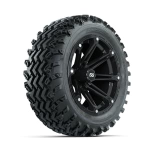 GTW Element Black 14 in Wheels with 23x10.00-14 Rogue All Terrain Tires – Full Set