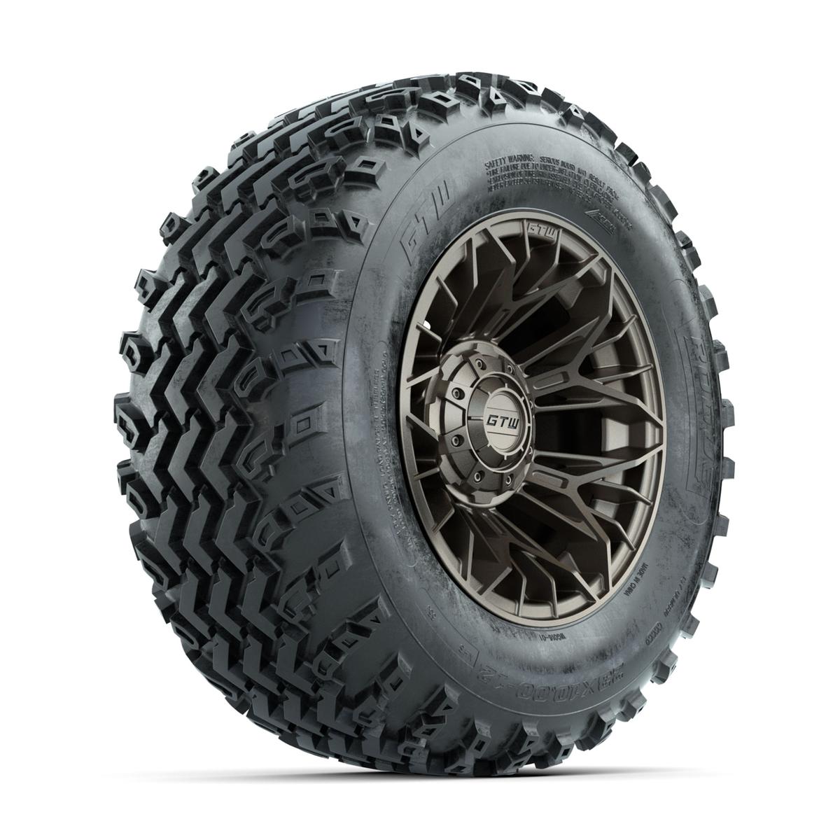 GTW Stellar Matte Bronze 12 in Wheels with 23x10.00-12 Rogue All Terrain Tires – Full Set