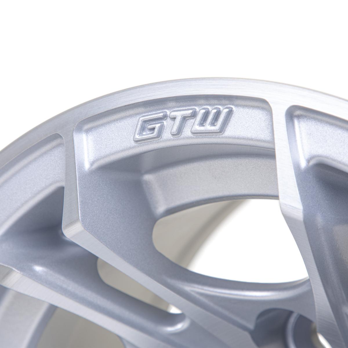 GTW Spyder Silver Brush 10 Inch Wheel
