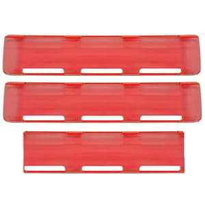 24” Red Single Row LED Light Bar Cover Pack