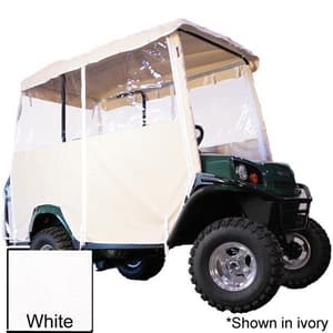 Club Car Precedent & Villager 4-Passenger White Over-The-Top Vinyl Enclosure w/80&Prime; RedDot Top (Years 2004-Up)
