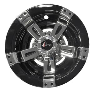 8�� GTW&reg; Maverick Black & Chrome Wheel Cover (Universal Fit)