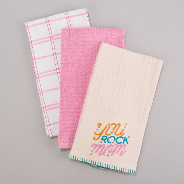 Set of 3 You Rock Kitchen Towels - image 